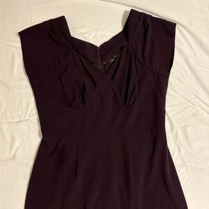 Stop Staring Dark Purple PinUp style/vintage style dress